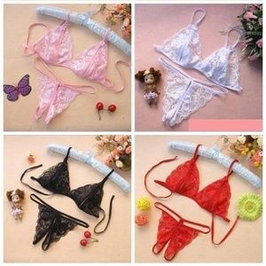 Intimate T-Back Crotchless panty sets-NOW 3-sets